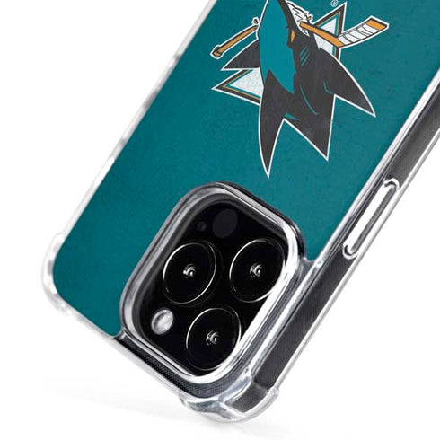 NHL San Jose Sharks Distressed iPhone 16 Pro MagSafe Case